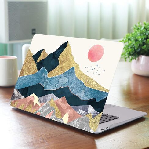 iCasso Compatible with MacBook Air 13 Inch Case 2020 2019 2018 Release A2179/A1932 with Retina Display Touch ID, Hard Plastic Shell Case and Keyboard Cover- Left Right Brain in Kuwait