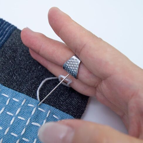 Lampstop Sashiko Kit Sashiko Thread, Needles and Thimble, Inspired Water Soluble Patterns for Japanese Sashiko and Embroidery Design (Style B) in Saudi Arabia