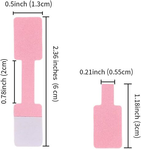 200 Pcs Pink Blank Jewelry Tags Self Adhesive Retail Jewelry Price Stickers for Rings Handwritten Price Display Labels for Bracelet Necklace and Merchandise Resale（2.36x0.5 Inches in Kuwait