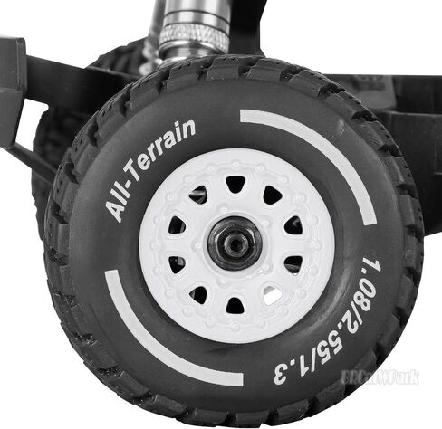 RC Wheel Tires for 1/14 Mojave Grom,RC Drift Off Road Buggy Rally Truck Wheels and Tires,4PCS Wheels Rims and Rubber Tires Soft Tires,White in Kuwait