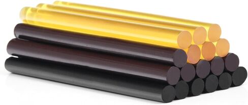 12Pcs Keratin Glue Sticks for Hair Extensions, Professional Hot Melt Glue Stick, Hair Adhesive Keratin Gun Bond Stick for DIY Project (Black+Yellow+Brown） in Kuwait