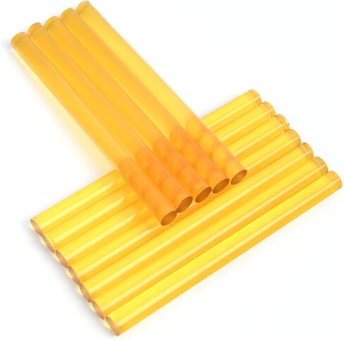 12Pcs Keratin Glue Sticks for Hair Extensions, Professional Hot Melt Glue Stick, Hair Adhesive Keratin Gun Bond Stick for DIY Project (Black+Yellow+Brown） in Kuwait