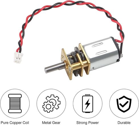 3pcs Mini Micro N20 Gear Motor DC 3V-6V SPEED SPEED Full Metal Gear Box Micro Motors Motors for DIY Robot Car RC Toys in Kuwait