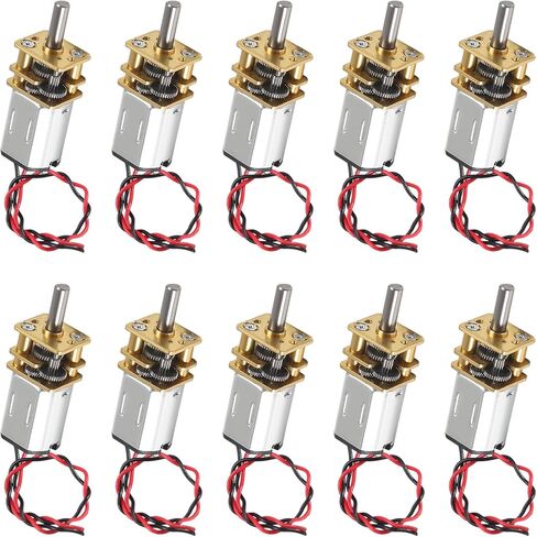 3pcs Mini Micro N20 Gear Motor DC 3V-6V SPEED SPEED Full Metal Gear Box Micro Motors Motors for DIY Robot Car RC Toys in Kuwait