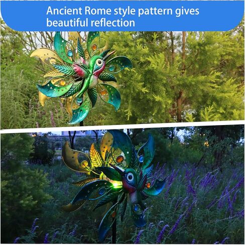 Peacock Wind Spinner ، 48 بوصة منحوتة للرياح ، منحوتات الرياح والمغازل في الهواء الطلق ساحة ساحة ساحة ساحة ، مصانع الرياح في الحديقة ، العشب والحديقة ... in Kuwait