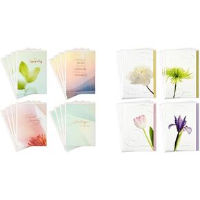 Hallmark Sympathy Cards Assortment, Nature (16 Cards with Envelopes)