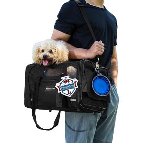 حقيبة حاملات طيران سفر للطيران مع حاملة الحيوانات الأليفة Pet Pet Pet TSA المعتمدة