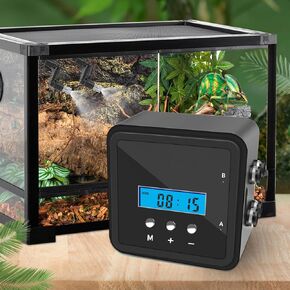 Reptile Mister System with Timer & Dual Pump | 360° Adjustable Nozzles for Terrariums, Paludariums & Plants
