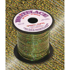 Pepperell rexlace Britelace Disterlatic Plastic Lacing - 50 ياردة ، دخان ثلاثي الأبعاد