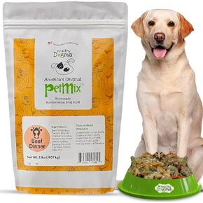 Healthy Dogma - PetMix Dehydrated Dog Food for Allergies - Grain Free, Freeze Dried, Raw, Homemade Dog Food (Chicken Dinner, 10 lbs)