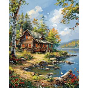 Shinefly الطلاء بالأرقام على قماش ملون مجموعات الاكريليك للأطفال والكبار والمبتدئين 16 × 20 بوصة مجموعات الرسم الزيتي هدية، النسر in Kuwait