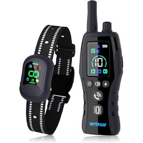 Dog Shock Training Collar 4900FT Pet Trainer Collar with Remote/Call Function/Light IP67 Waterproof Electric Collar for Dogs Rechargeable E-Collar for All Breeds, 3 Training Modes(10-120Ibs)
