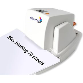 Stapler التلقائي من Stapler Electric Stapler مع 5500 من المواد الغذائية ، ملزمة 70 ورقة ورقة ، هادئة ومضادة للجام للمكتب/المدرسة