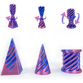 Impossible Cone Fidget Toy – 3D Printed Spiral Cone Fidget Toy for Adults, Stress Relief and Focus, Unique Fidget Cone for Anxiety & Relaxation