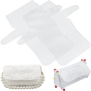 Nbeads 6pcs diy closy mesh canvas ، صفائح حرفة ، ألواح قماشية من الإبرة الحرف ، مقصورات ، مصنوعة من الأكياس الكروشيهية التي تصنع تطريزًا ، مشاريع متماسكة