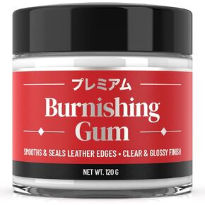 Leather Burnishing Gum for Smooth Glossy Edges - Quick-Dry & Waterproof Leather Edge Sealer, Professional Leather Burnisher for All Type of Leather - Leather Burnishing Tool