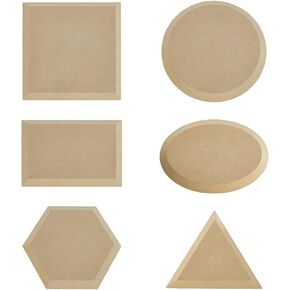 ADHANDMAKER 6PCS 6 أنماط قوالب الفخار للطين ، أدوات قالب الفخار قوالب الركود صفيحة خزفية لأطباق صحن DIY