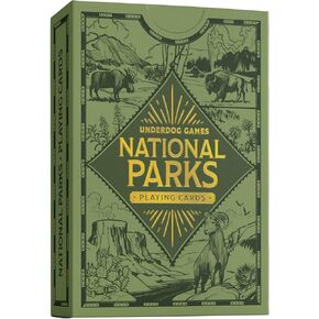 Underdog Games National Park Playing Cards | 52 Pieces of Stunning Custom Art | Unique Park for Every Card
