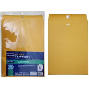 FamilyMaid 26447 10 x 13 in. Clasp Envelopes - 4 Piece