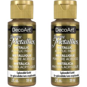 DecoArt Dazzling Metallics 2-Ounce Black Pearl Acrylic Paint
