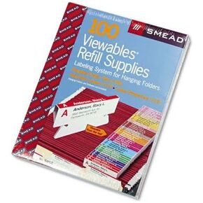 SMEAD Viewables Color Labeling System Pack Elcling 3 1/2 Inv - Smead 64910