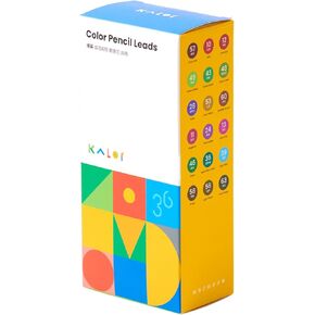 Kaco KALOR Mechanical Pencil Refills, 36 Color Set, 72 Pieces