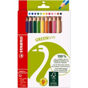 Art Alternatives 022313 Green Color Pencil Wallet (Set of 18)