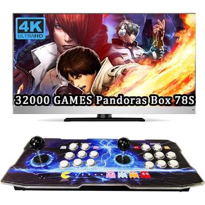 32000 Mini Pandoras Box 78s for Child Arcade Game Console 4 Player 3D Magical Modified Game ، Search Save Delete Cheat Function ، قائمة مفضلة ، كومبو واحد ، 128G TF ، 12.