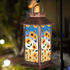 Solar Lantern Outdoor Waterproof Hummingbird Garden Decor Birthday Gifts for Women Mom and Grandma Solar LED Plastic Decorative Hanging Light for Yard(Hummingbird )