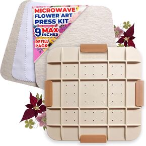 Microfleur Max Microwave Flower Press و Max refill Pack