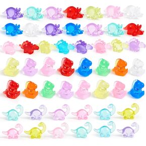 joyin 50 pcs شخصيات الديناصورات الصغيرة ، تماثيل دينو صغيرة لسحر الوحل للحرف اليدوية ، حيوانات الراتنج المصغرة لإخفاء ، مشاهد مصغرة DIY ، تفضل حفلة الدينو ، حشو المزهرية