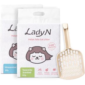 Lady N Ultimate Tofu Cat Striter Bundle: Pelelts Tofu Cat Sterter (Combo Scated Scated 18lb) + Infinity Scoop