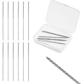 12 Pcs Snag Repair Needle Tool, Sweater Snag Repair Tool, Snag Nab It Tool, Needles for Hand Sewing, Knitting Tools, Leather Craft Sewing Stitching Needle for Knitted Woven Cloth Garments Drapes