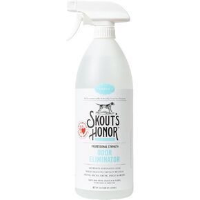 Skout's Honor Skunk Odor Eliminator for Pets, Indoor, and Outdoor Surfaces – Eliminate Skunk Spray Odor, Eco-Friendly, Cruelty-Free Solution for Pets and Surfaces, 32 oz