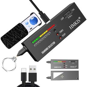 Diamond Tester, Diamond Tester and 30X 60X 90X Jewelers Loop, Diamond Checker Selector for Novice and Expert(Non-Rechargeable)