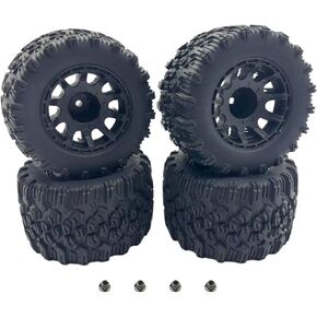RC 2.8 MONTER TRACK TIRES وعجلات مع 12 مم HEX لـ 1/10 TRAXXAS Stampede Rustler VXL 4x4 2WD Redcat Volcano EPX Proprade 1/10 RC Truck Car