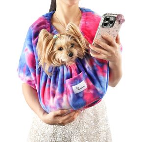 Starry Dreamscape Pattern Small Animal Carrier & Bonding Pouch – Large Size Pet Bib for Cozy, Stylish, and Secure Travel with Your Fur Friend – Perfect for Pets with a Magical Touch