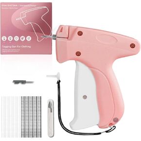 ملابس متينة Tagger Gun - Tag Attlement Gun للملابس مع إبر 2 ، مقص و 4000 مثبتات (4.5 مم) - Stapler Fabric for DIY ، تجارة التجزئة ، إصلاحات النسيج ووضع العلامات