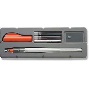 Pilot Parallel Pen 2-Color Calligraphy Pen Set, with Black and Red Ink Cartridges, 1.5mm Nib (90050) by Pilot