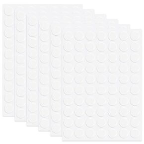 420 pcs نقاط لاصقة مزدوجة من جانب ، 0.8 "صافية قابلة للإزالة لزجة لاصق ، مقاومة للماء ، معجون لاصق ملصقات ، ملصقات دائرية مستديرة للحرف اليدوية والصور والديكور المنزلي
