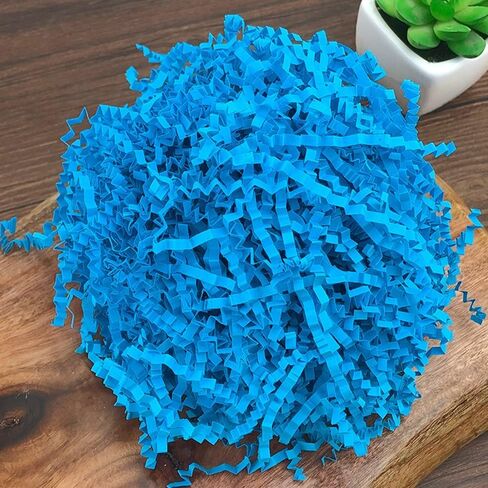 Crinkle Cut Paper Shred Filler Recyclable Gift Wrap Confetti Raffia Grass Shred Paper for Easter Baskets Filler Creative Eggs Decor（50g) (Pink) in Kuwait