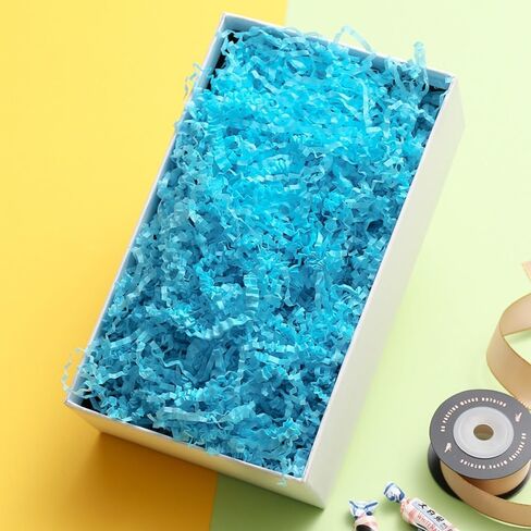 Crinkle Cut Paper Shred Filler Recyclable Gift Wrap Confetti Raffia Grass Shred Paper for Easter Baskets Filler Creative Eggs Decor（50g) (Pink) in Kuwait