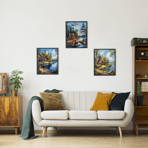 Shinefly الطلاء بالأرقام على قماش ملون مجموعات الاكريليك للأطفال والكبار والمبتدئين 16 × 20 بوصة مجموعات الرسم الزيتي هدية، النسر in Kuwait