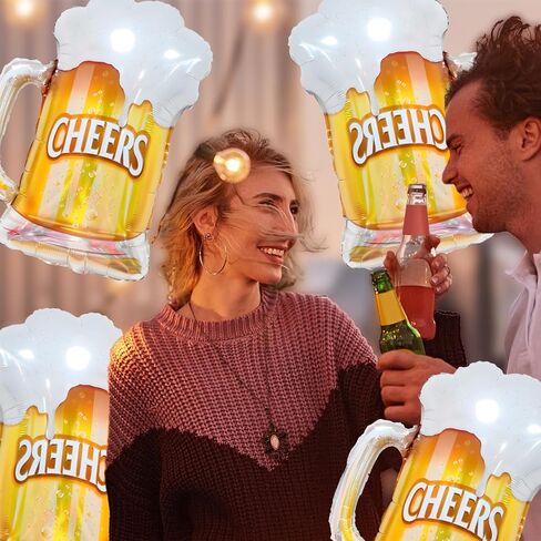 Whiskey Bottle and Beer Cup Balloons Foil Balloon Bar Party Beer Festival Party Birthday Party Decorations in Saudi Arabia