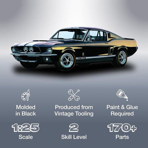 ايه ام تي مجموعة نموذج شيلبي موستانج GT-500 1968 بمقياس 1:25 in Kuwait