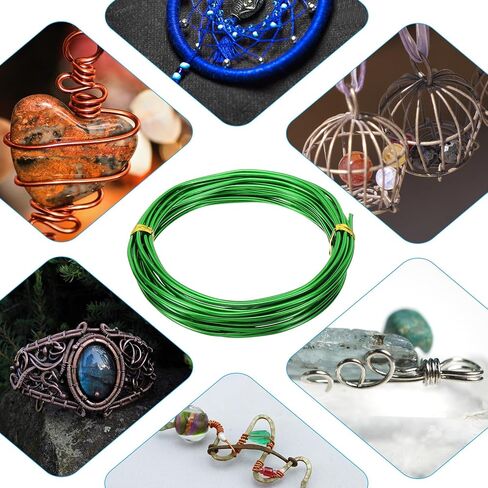 PATIKIL 16.4ft Aluminum Wire, 4pcs Jewelry Wire Bonsai Wire Metal Craft Wire 1mm 1.5mm 2mm 2.5mm for Crafts Bonsai Jewelry Making Beading Plants, Black in Kuwait