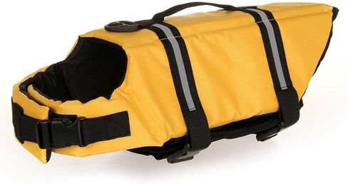Doggy Life Jacket Assorted Color Choice Pet Swimwear & Saver Life Vest Coat Flotation Float Aid Buoyancy in Kuwait