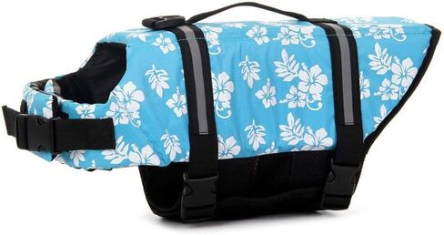 Doggy Life Jacket Assorted Color Choice Pet Swimwear & Saver Life Vest Coat Flotation Float Aid Buoyancy in Kuwait