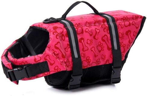 Doggy Life Jacket Assorted Color Choice Pet Swimwear & Saver Life Vest Coat Flotation Float Aid Buoyancy in Kuwait