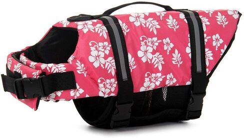 Doggy Life Jacket Assorted Color Choice Pet Swimwear & Saver Life Vest Coat Flotation Float Aid Buoyancy in Kuwait